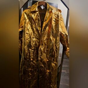 Gold fashion nova trench coat